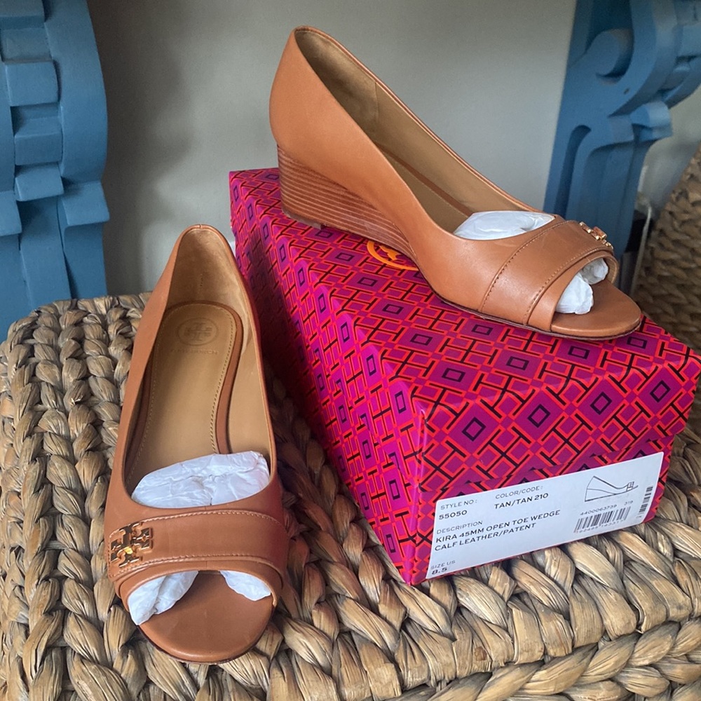 Tory Burch - Open Toe Wedge